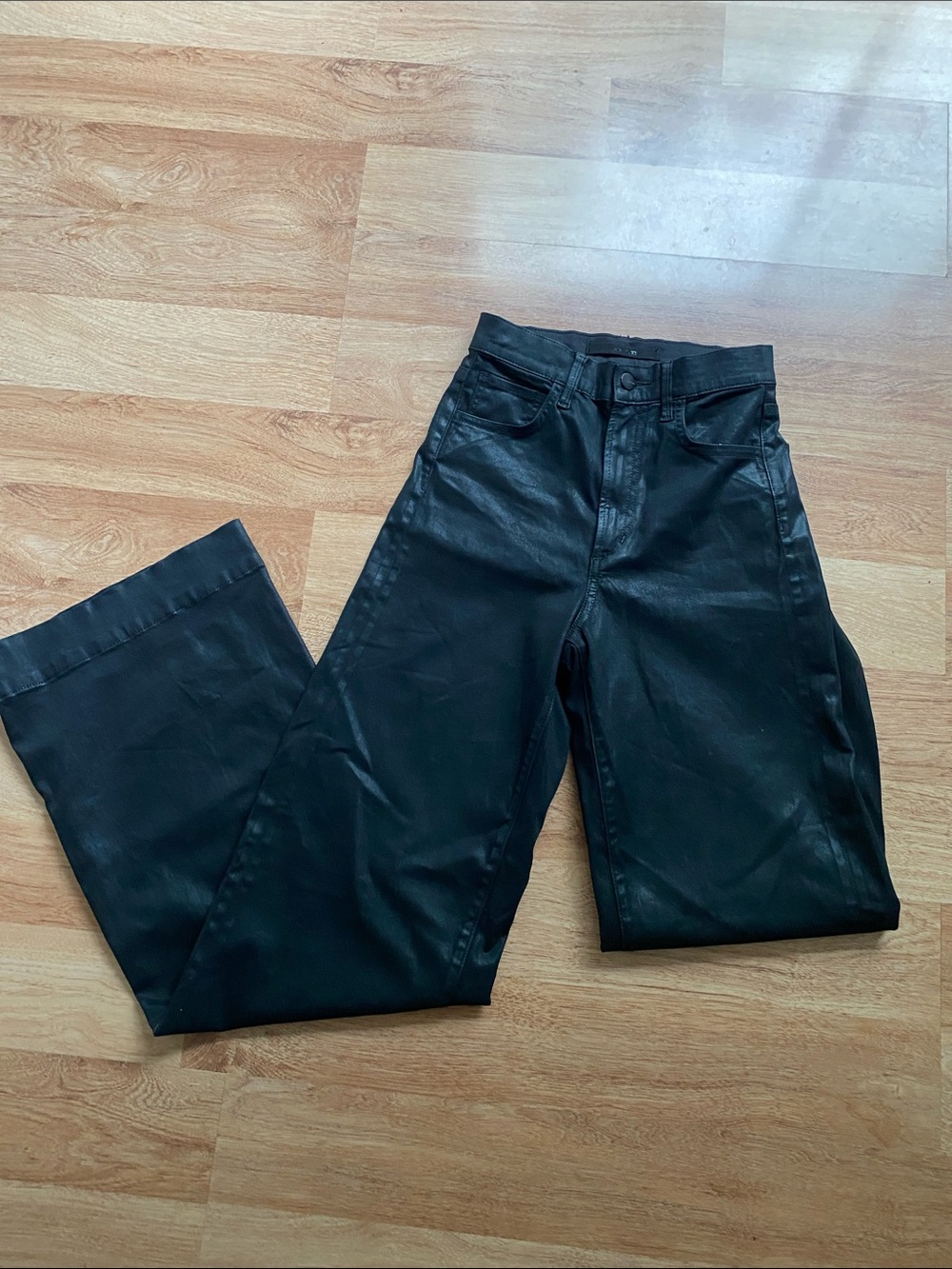 Joe's Jeans coated  the Mia high rise wide  leg jeans
